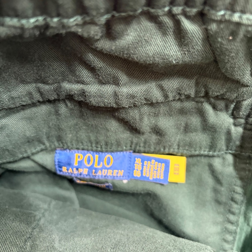 Polo Ralph Lauren Pants Men's XL Green Corduroy Elastic Waist Casual Preppy - Picture 5 of 9
